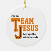 TEAM JESUS Siegeserklärung Keramik Ornament (Hinten)
