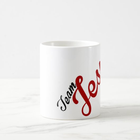Team-Jesus-Tasse rot und schwarz Kaffeetasse (Mittel)