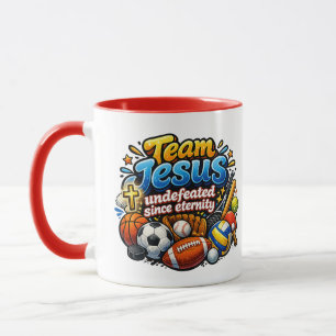 Team JESUS unbesiegt seit der Ewigkeit - Christlic Tasse