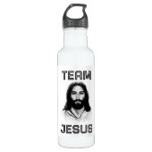 Team Jesus Wasserflasche Edelstahlflasche (Vorderseite)