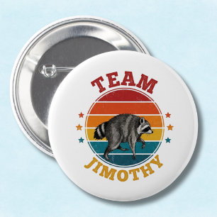 Team Jimothy der Waschbär Legende Gold Rot Blau Button