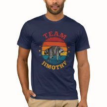 Team Jimothy der Waschbär Legende Gold Rot Blau