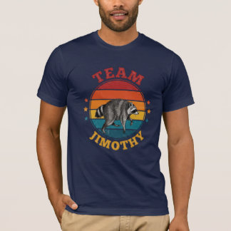 Team Jimothy der Waschbär Legende Gold Rot Blau T-Shirt