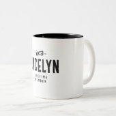 Team Jocelyn Lifetime Personalisiert Name Zweifarbige Tasse (VorderseiteRechts)