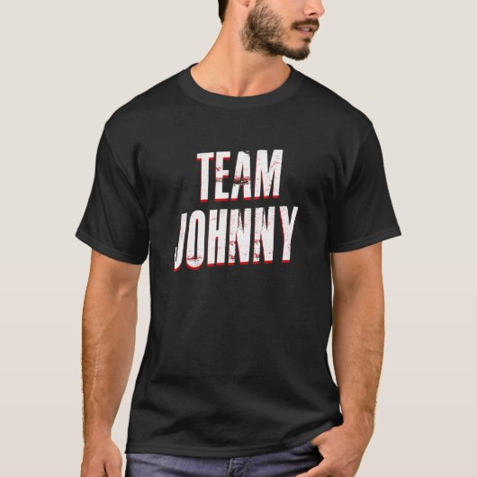 Team Johnny Fan Club Support-Familie T-Shirt (Vorderseite)
