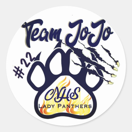 Team JoJo Sticker Northshore Lady Panthers Ball (Vorderseite)