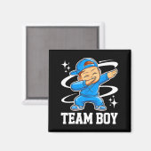 Team Junge Geschlechtsenthüllungsfeier Baby-Ankünd Magnet (Vorderseite/Rückseite)