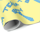 Team-Jungen-Geschlecht decken Verpackung auf Geschenkpapier (Rolleneckpunkt)