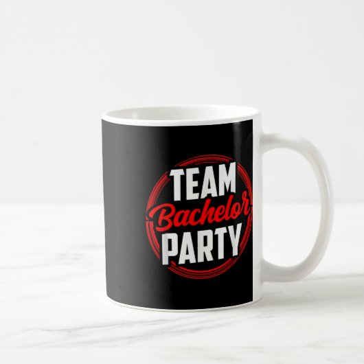 Team Junggesellenabschied Braut Bräutigam  Kaffeetasse (Rechts)