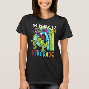 Team Junior High Ich bin bereit 6. Stufe Trex zu z T-Shirt