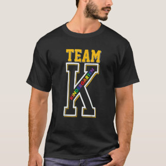 Team K Kindergarten Lehrer Schüler Zurück zur Schu T-Shirt