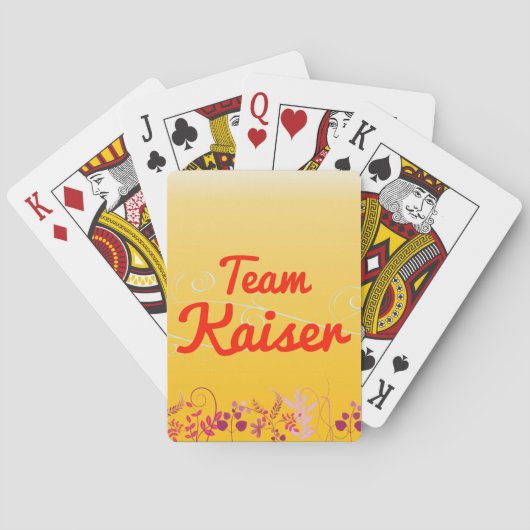 Team Kaiser Spielkarten (Rückseite)