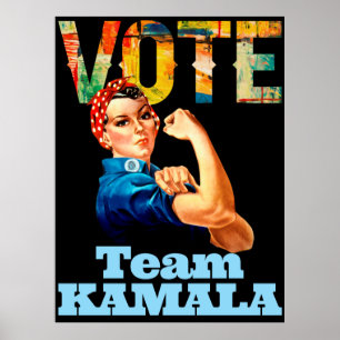 Team Kamala 2024 Eklige Frauen wählen politisches Poster