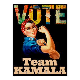 Team Kamala 2024 Eklige Frauen wählen politisches Poster