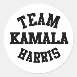 Team Kamala Harris Runder Aufkleber