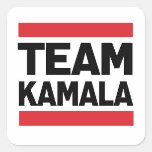 TEAM KAMALA QUADRATISCHER AUFKLEBER