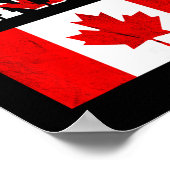 Team Kanada Maple Leaf kanadisches Fußballteam Kan Poster (Ecke)