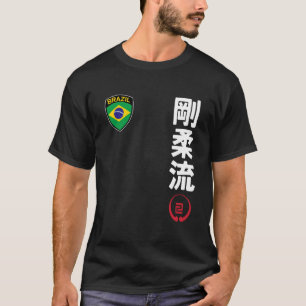 Team Karate Goju Ryu Brasil-Flagge Kanji Japanisch T-Shirt