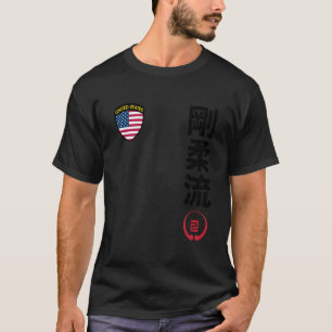 Team Karate Goju Ryu USA-Flagge Kanji Japanisch Ma T-Shirt