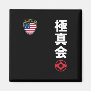 Team Karate Kyokushinkai Usa Kanji Japanisch Marti Magnet