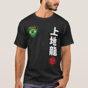 Team Karate Uechi Ryu Brasilien Flaggen Japanische T-Shirt