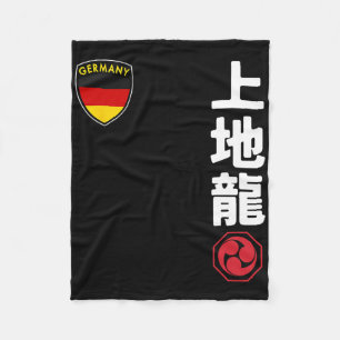 Team Karate Uechi Ryu Deutsche Flagge Japanisches Fleecedecke
