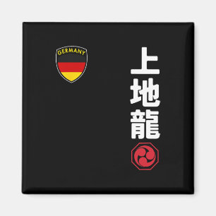 Team Karate Uechi Ryu Deutsche Flagge Japanisches  Magnet