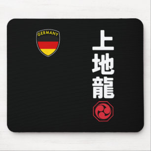 Team Karate Uechi Ryu Deutsche Flagge Japanisches Mousepad