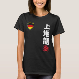 Team Karate Uechi Ryu Deutsche Flagge Japanisches  T-Shirt