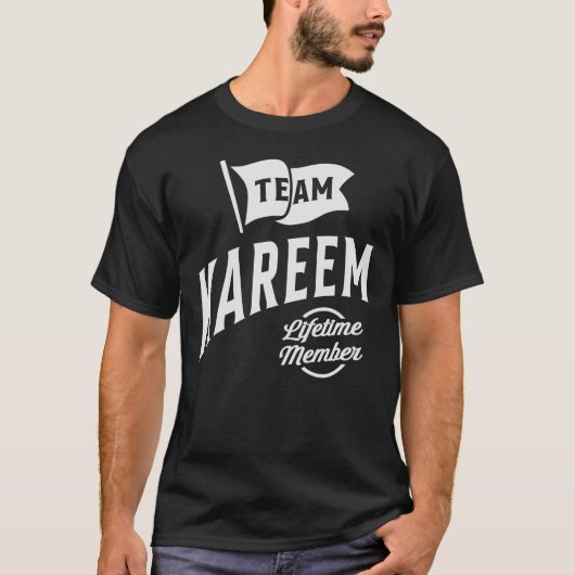 Team Kareem Lifetime Member Name Kareem T-Shirt (Vorderseite)
