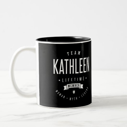 Team Kathleen Zweifarbige Tasse (Links)