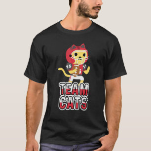 Team Katzen 09 Tier Sport Süße Sportliche Katzen F T-Shirt