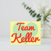 Team Keller Postkarte (Stehend Vorderseite)