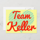 Team Keller Postkarte (Vorne/Hinten)