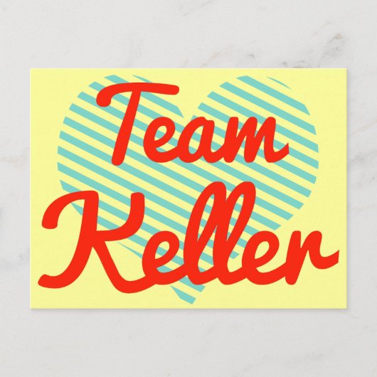 Team Keller Postkarte (Vorderseite)