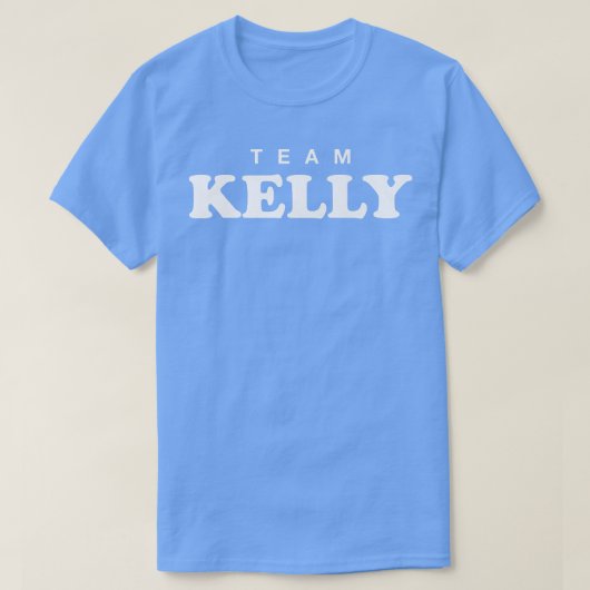 Team Kelly Personalized Surname Bride Groom Family T-Shirt (Design vorne)