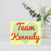 Team Kennedy Postkarte (Stehend Vorderseite)