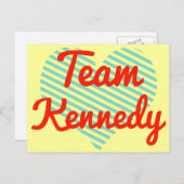 Team Kennedy Postkarte (Vorne/Hinten)