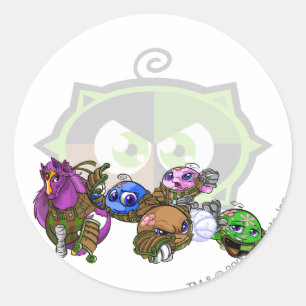 Team Kiko See-Gruppe Runder Aufkleber