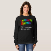Team Kindergarten Lehrer Niedlich Definition Hallo Sweatshirt (Vorne ganz)