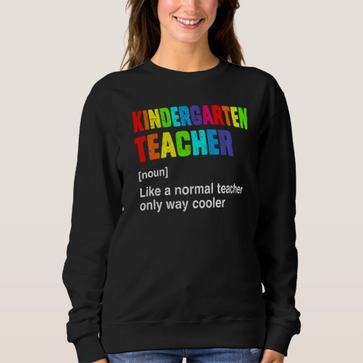 Team Kindergarten Lehrer Niedlich Definition Hallo Sweatshirt (Vorderseite)