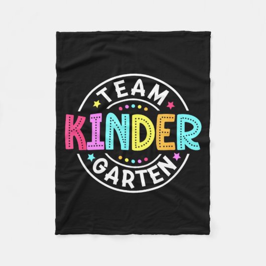 Team Kindergarten Lehrer Zurück zur Schule Fleecedecke (Vorderseite)