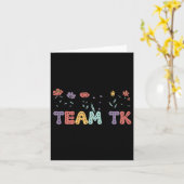 Team Kindergarten Lehrer zurück zur Schule Karte (Gelbe Blume)