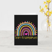 Team Kindergarten Lehrerin Rainbow Karte (Gelbe Blume)