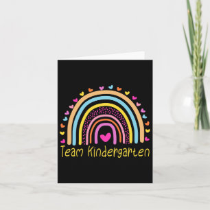 Team Kindergarten Lehrerin Rainbow Karte