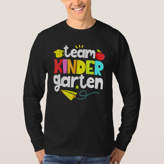 Team Kindergarten Teacher Student  Back To School  T-Shirt (Vorderseite)