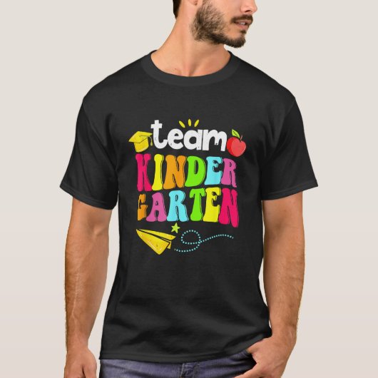 Team Kindergarten Teacher Student  Back To School T-Shirt (Vorderseite)