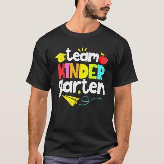 Team Kindergarten Teacher Student  Back To School  T-Shirt (Vorderseite)