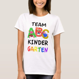 Team-Kindergarten zurück zu Schule ABC T-Shirt