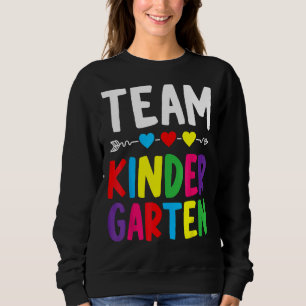 Team Kindergarten zurück zum Schullehrer Sweatshirt